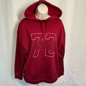 Nike Maroon Hoodie with Bold Design
